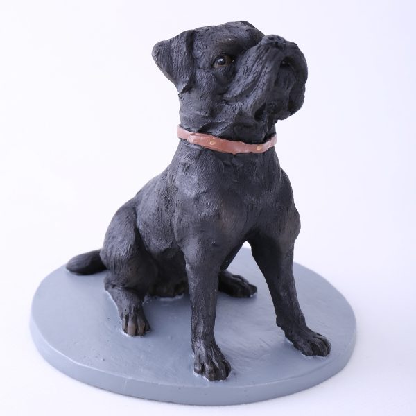 Custom Bobblehead: Black Pet Dog
